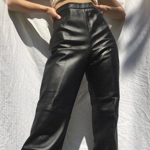 Gorgeous vintage 80’s/90’s leather pants by Clio